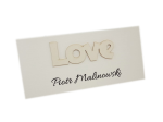 WS7 * Ślubna winietka z napisem LOVE 