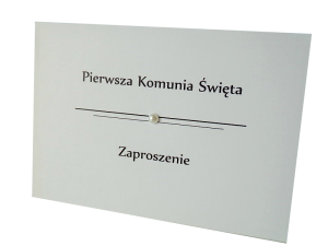 Zaproszenie na Pierwszą Komunię Świętą z perełką bez personalizacji