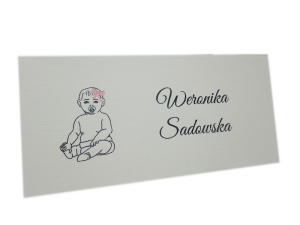 WA12B * Winietka na chrzest, chrzciny z dziewczynką 