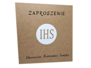 ZK31B * Zaproszenie na Pierwszą Komunię Świętą z hostią