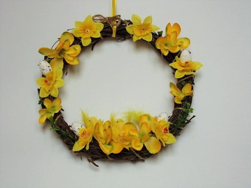 1 topass dekoracje stroik wielkanocny na drzwi na-naturalnym wianku z brzozy2.jpg