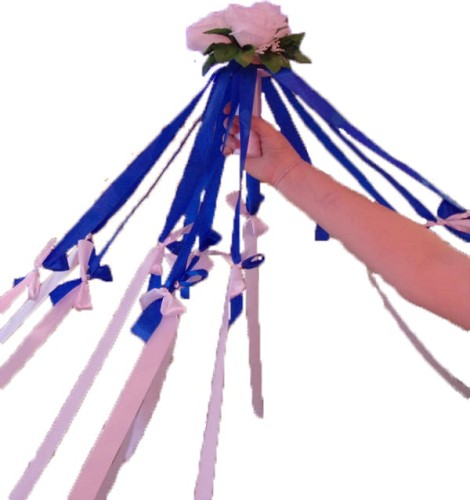 topass dekoracje zestaw oczepinowy bukiet ze wstążkami wianek i przypinka6.jpg