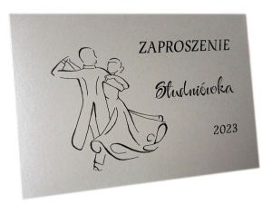 ZT3 * Srebrne zaproszenie na Studniówkę  * spersonalizowane 