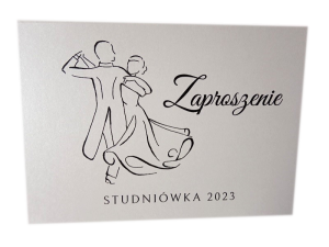 ZT10 * Perłowe zaproszenie na Studniówkę  * spersonalizowane  