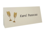 W16 * Winietka ze złotymi kieliszkami