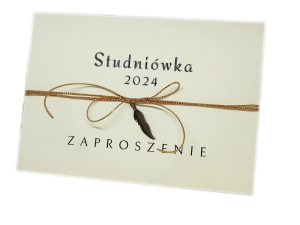 ZT33 * Zaproszenie na Studniówkę ze złotym piórkiem 