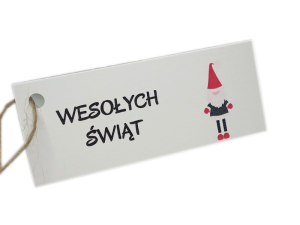 PB3* Bileciki do prezentów na Mikołajki, Gwiazdkę * skrzat - 14szt 