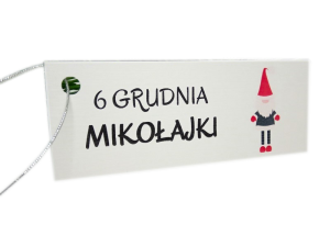 PB15 * Bileciki do prezentów na Mikołajki * skrzat - 14szt  